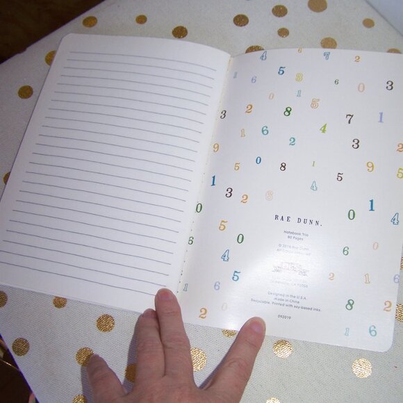 Rae Dunn "Notes" Notebook - Picture 2 of 2